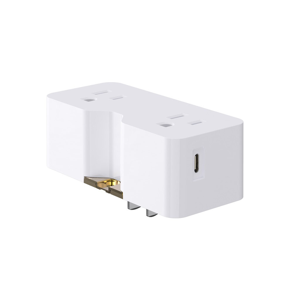 15 Tamper Resistant Quadplex Outlet with USB Port ELEGRP Package 