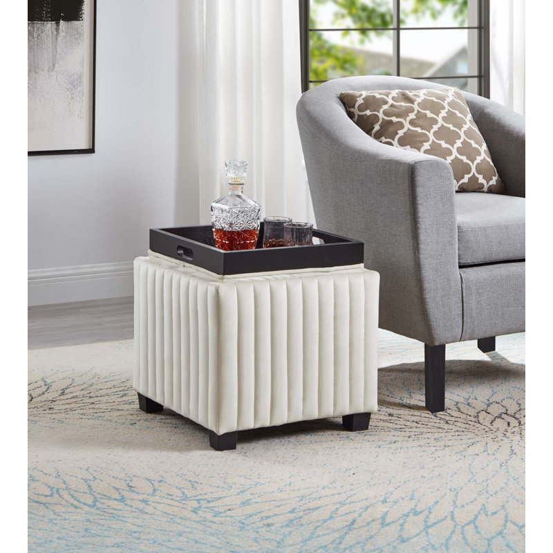 Banc de rangement avec plateau à café