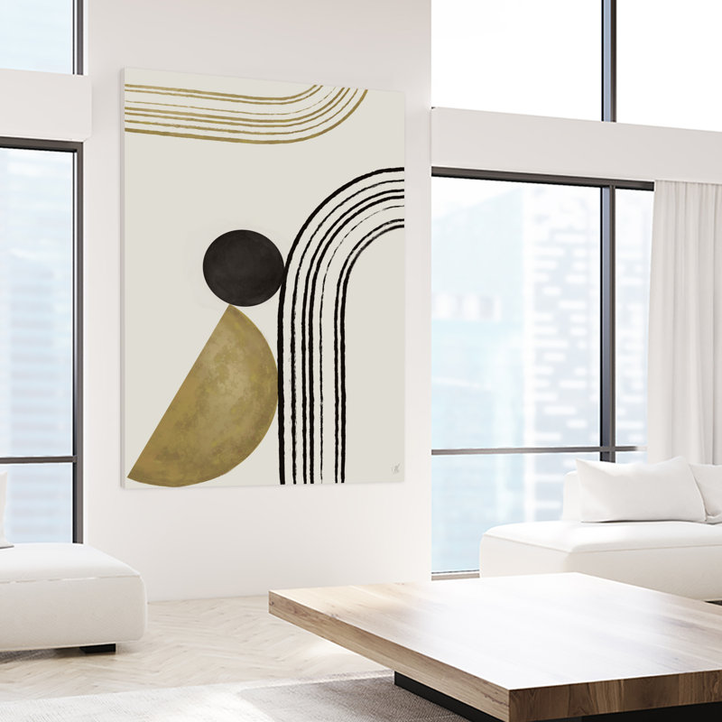 " Scandi Gold Abstract ", 72" H x 72" W x 1.5" D