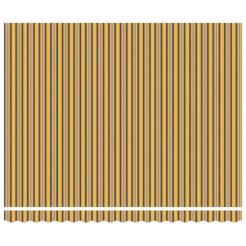 Brayden Studio Retractable Door / Window Awning, 400 cm W x 350 cm D, Yellow/Brown/Anthracite