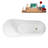 71" Streamline Freestanding Tub and Tray With Internal Drain-101697656