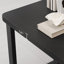 Bureau rectangulaire en bois massif noir-1775863072