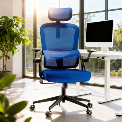Heavy Duty Ergonomic Desk Office Chair, High Back Home Computer Chair With Headrest  And Adjustable Swivel 3D Armrests For Comfort  Adjustable Lumbar Supports Up To 350Lbs