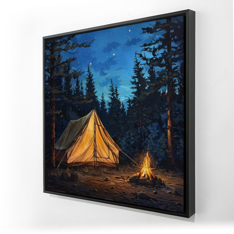 Tent - Blue Framed Canvas for Stylish Home Decor