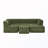 U-Shaped Modular Sectional Sofa With Wave-Shaped Armrest-1766553733