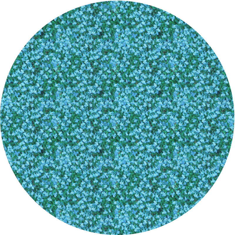 Performance Wool Abstract Indoor Rug, Round 6'
