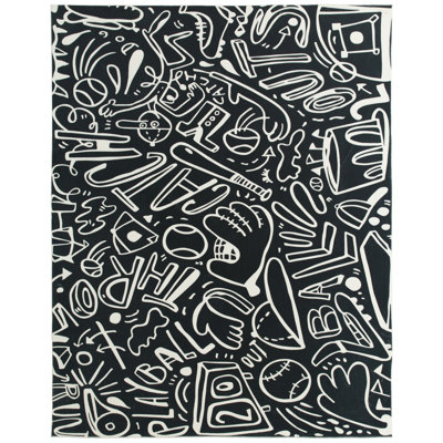 Tapis noir Sportsglyphs