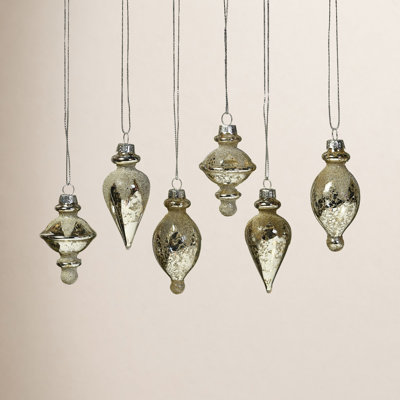 Avaan 3" Glass Finial Ornament