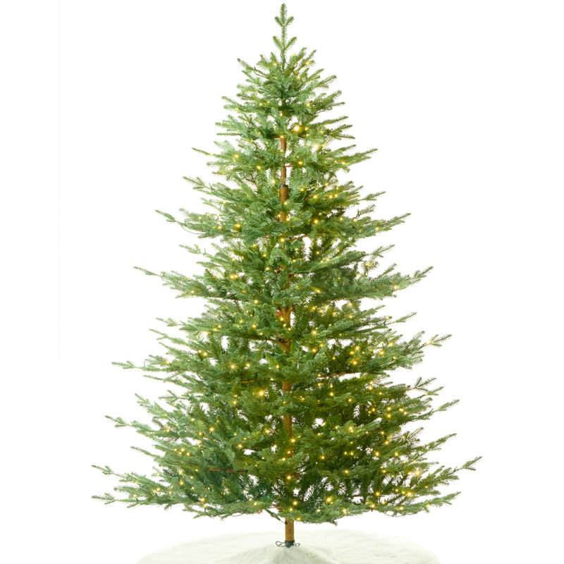 Arbre de Noël artificiel éclairé - support inclus, 7.5ft, Illuminée