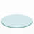 32" Inch Round Tempered Glass Table Top Clear Glass 2/5 Inch Thick Beveled Polished Edge