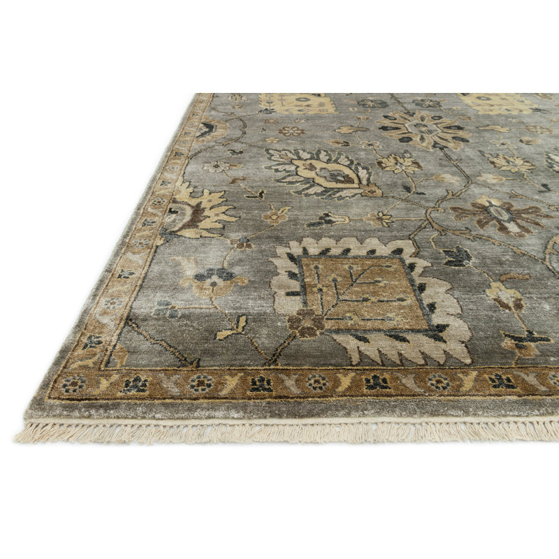 Kensington Viscose Oriental Indoor Rug, Rectangle 5'6" x 8'6"