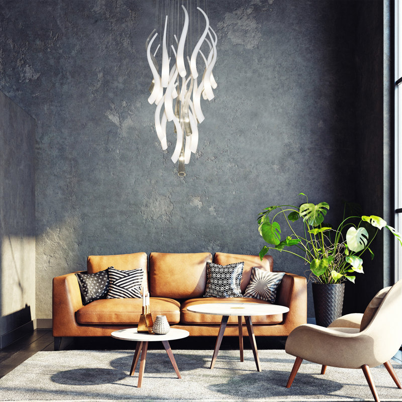 Cornetto 25 - Light Pendant, 60" H x 24" W x 24" D, Oil Rubbed Bronze