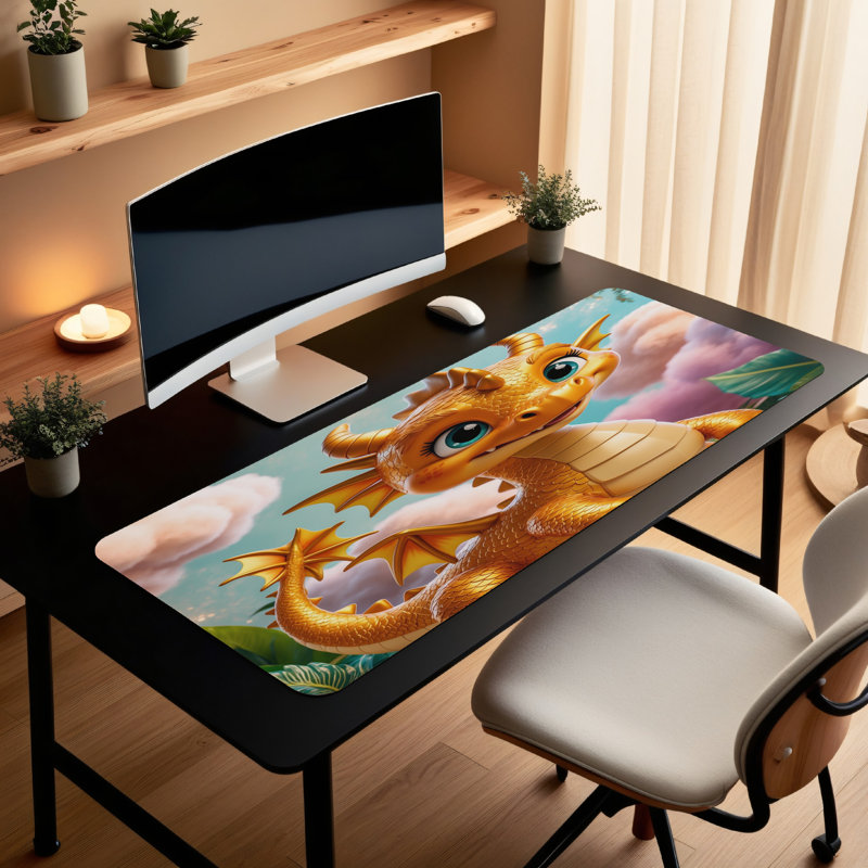 Polyester Desk Pad, 14.4x12.1