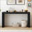 Modern Style Console Table made of Paulownia Solid Wood Veneer,Suitable for Foyer, Living Room, or Entryway.-1674448698
