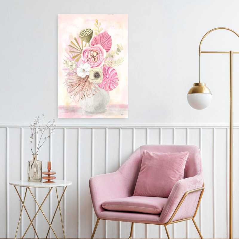 Beauté tropicale II, art floral tropical, H 24 po x l 16 po