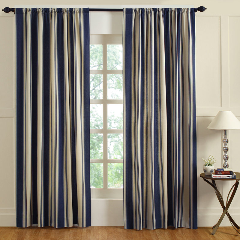 Canon Semi Sheer Curtain, Blue