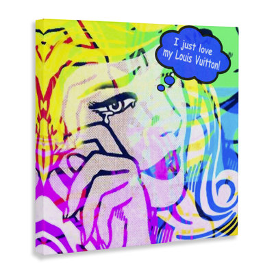 Pop Comic Style Glam Canvas Wall Art by Graffi*tee Studios