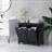 Laundry Hamper Cabinet Dual Tilt Out Bathroom Storage Floor Organizer Black