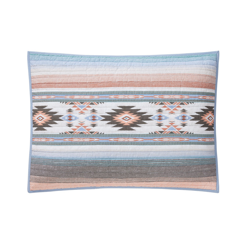 Sunset Canyon Twin Cotton Reversible Quilt Set in Brown