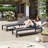 Patio Metal Reclining Chaise Lounge Set-333319837