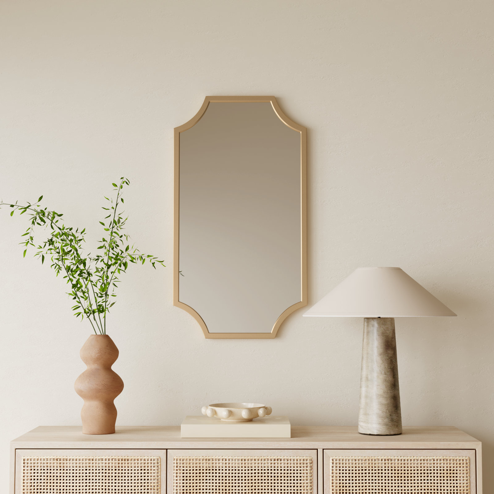 Toretto 20" Accent Mirror, Gold
