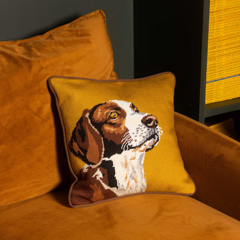 Coussin brodé Camp Wandawega
