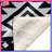 Black White Aztec Pattern Blankets-130657940