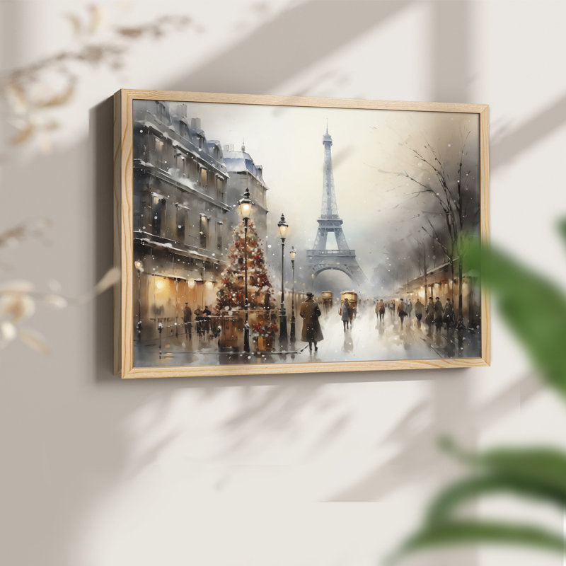 Chirstmas Art-CCCXXVII -Framed Print - Restickable, Natural, 11" H x 14" W