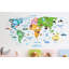 Colourful Nursery World Map Kids Wall Sticker-1644541315