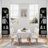 5 Tier Tall Corner Shelf Stand Bookshelf,  Corner Storage Organizer, Wooden Display Rack Etagere, Narrow Bookcase Plant Stand for Small Space-1057911505