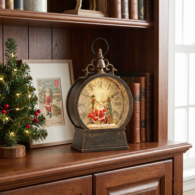 9" LED Traveler Santa Globe 