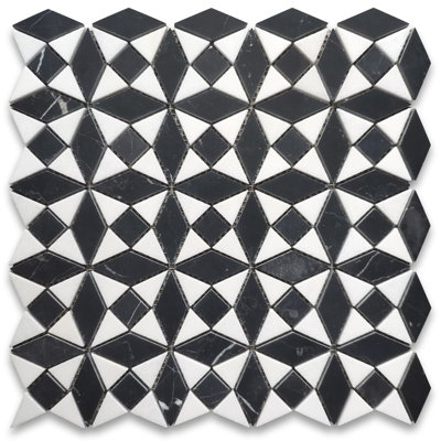 Carreau de mosaïque de marbre et de sol de taille aléatoire