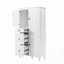 Armoire de rangement multifonctionnelle rétro avec tablettes réglables, 3 tiroirs et 3 compartiments fermés - Organisateur élégant et polyvalent pour le salon, la cuisine ou le bureau