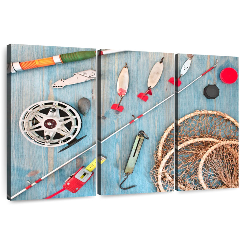 Senne Fishing Tools, 42" H x 65" W