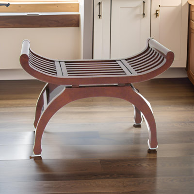 Solid + Manufactured Wood Accent Stool