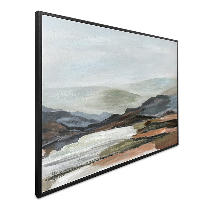 Hillside Framed Painting Multicolor