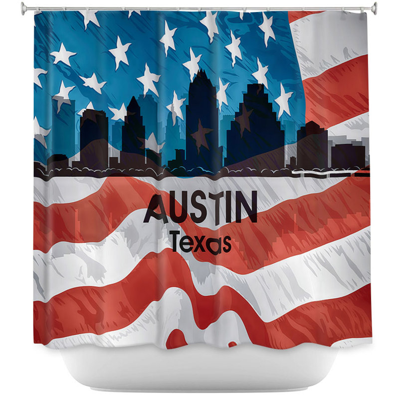 Rideau de douche simple city vi austin texas