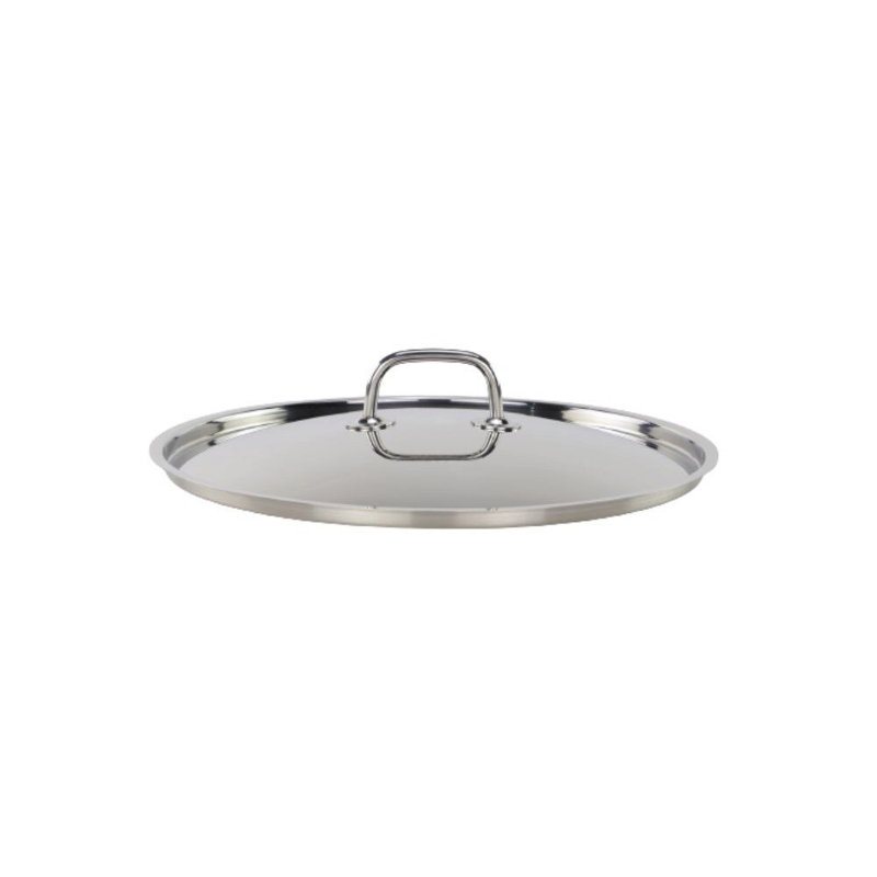 Couvercle en acier inoxydable Tuxton Tuxsteel, L 12,63 po
