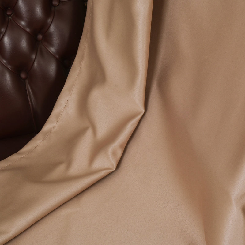 Sateen Look Room Darkering Room Darkening Curtain Pair, 52" W x 108" L, Taupe