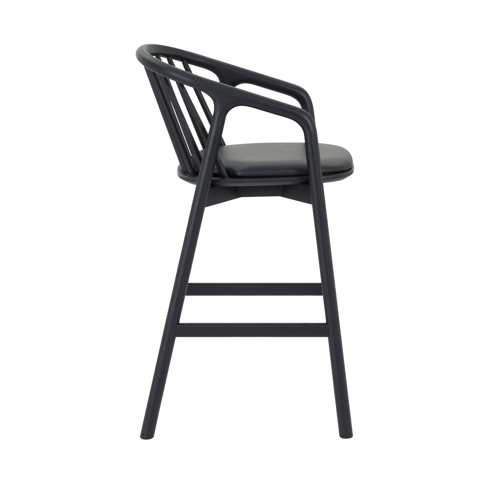 Buffolino Bar and Counter Stool, Counter Stool (26" Seat Height), Black