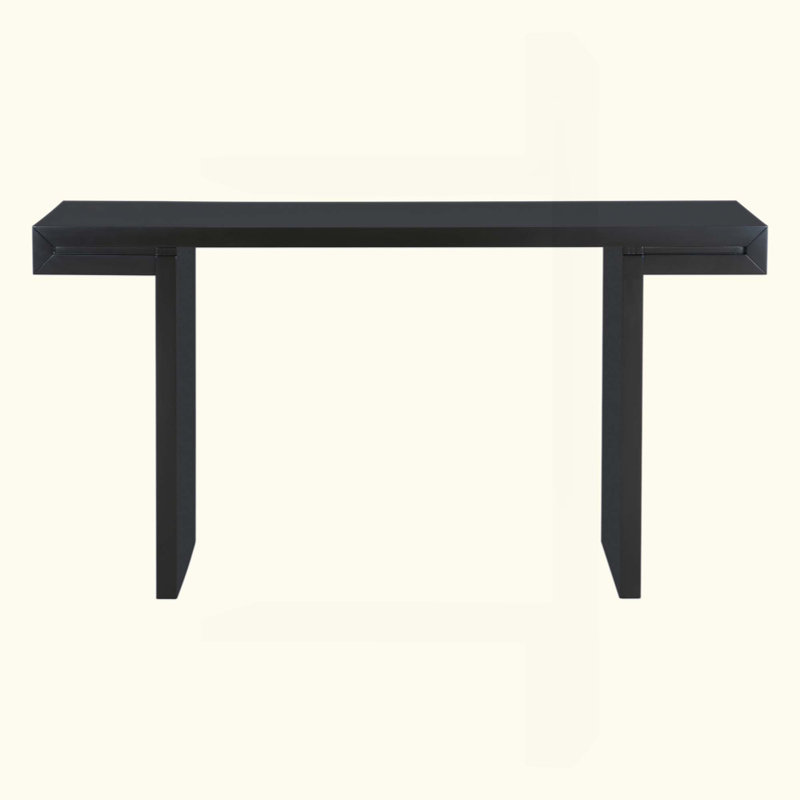 Console Table With Geometric Clean Lines Design,Stylish Entryway Table With Painted Finish And Adjustable Feet,Suitable For Living Room,Entryway,Hallway.