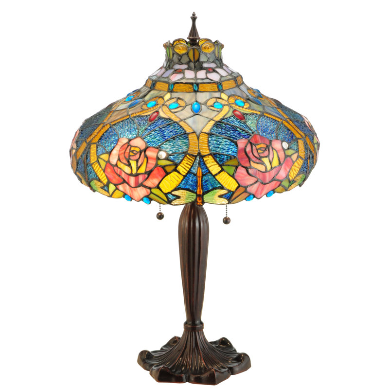 Dragonfly Rose 26" Table Lamp