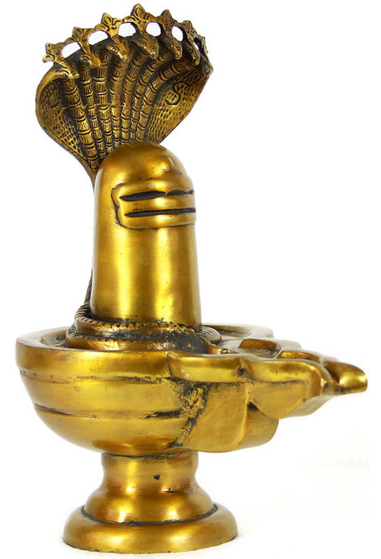 Shiva Linga avec le grand serpent Shesh