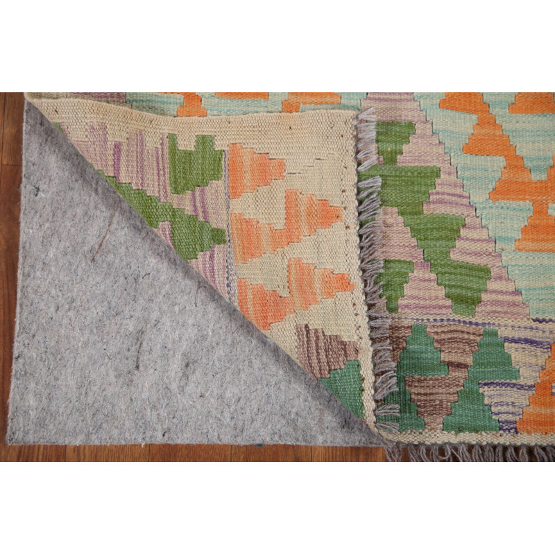 Tapis de marche réversible en laine Kilim 3 x 8