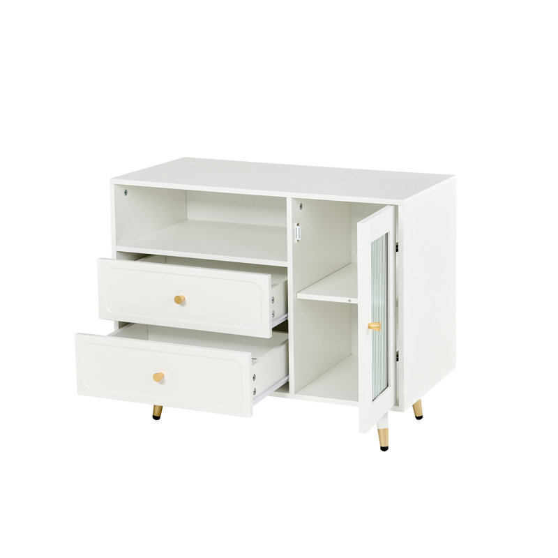 Meuble-lavabo moderne avec miroir et lumières, Blanc