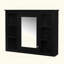 Armoire à pharmacie, armoire de rangement murale pour salle de bain, armoire murale moderne avec miroir, armoire à miroir avec 6 tablettes ouvertes (meuble-lavabo non inclus)