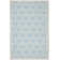 Rodgers Hand Woven Flat Weave Wool/Cotton Geometric Rug in Light Blue/Ivory