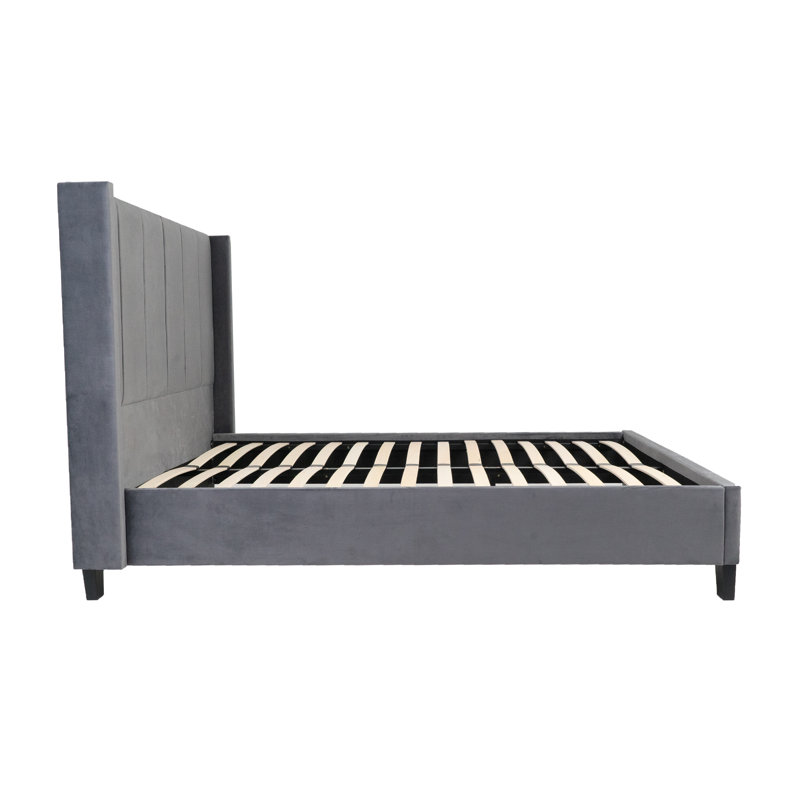 Upholstered Velvet Bed, Double (4'6)