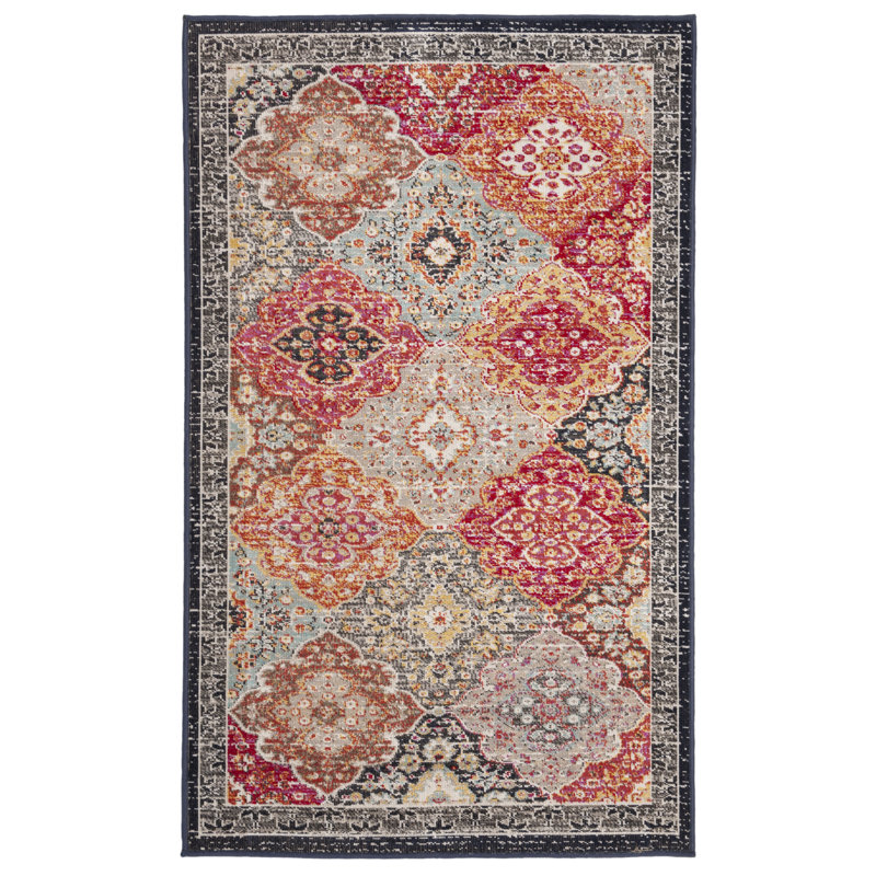 Tapis oriental d'intérieur / extérieur Griffeth Performance, Rectangle 4 pi x 6 pi