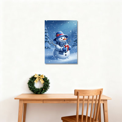 «Snowman Winter», art mural sur toile